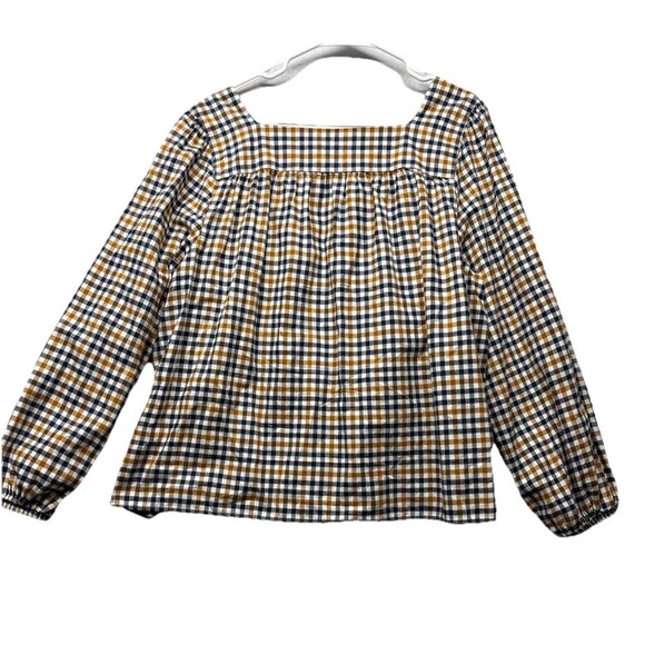 L.L.Bean Women's Whisperweight Flannel Shirt Squareneck Size XL Plaid 525853 - Picture 4 of 4